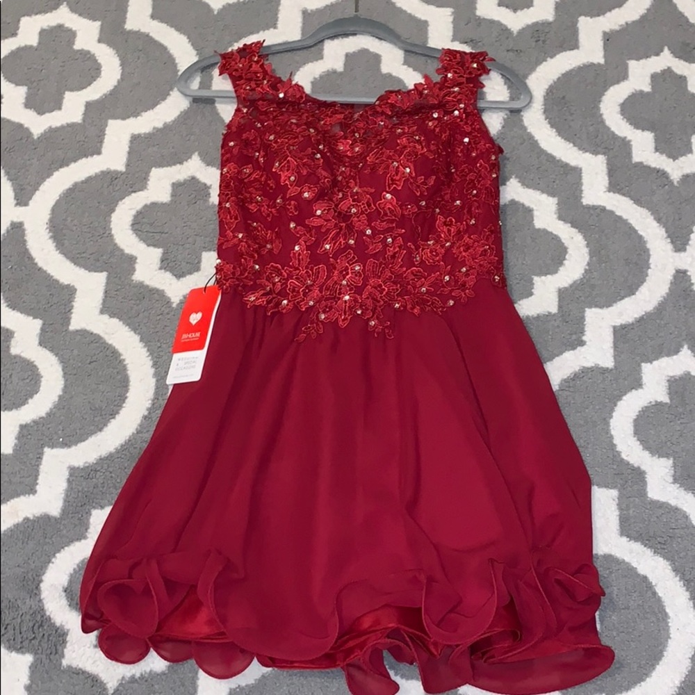 Maroon homecoming dress